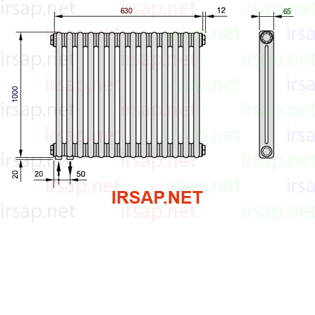 Радиатор IRSAP Tesi 21000/14 T18 CL 01